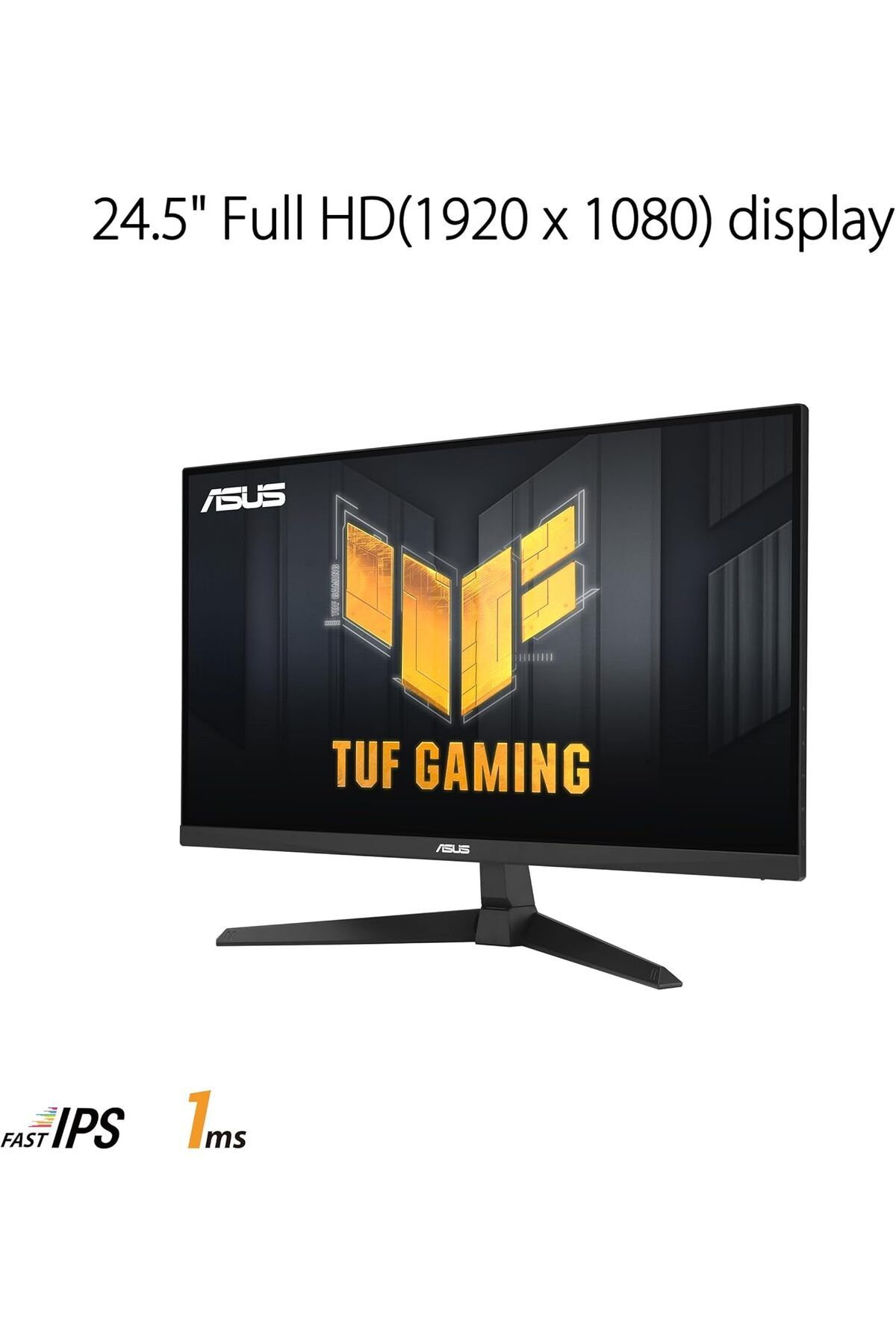 ASUS-شاشة ألعاب TUF Gaming مقاس 25 بوصة (قابلة للعرض 24.5 بوصة) بدقة 1080 بكسل (VG259Q3A) - FHD، 180 هرتز، 1 مللي ثانية 2