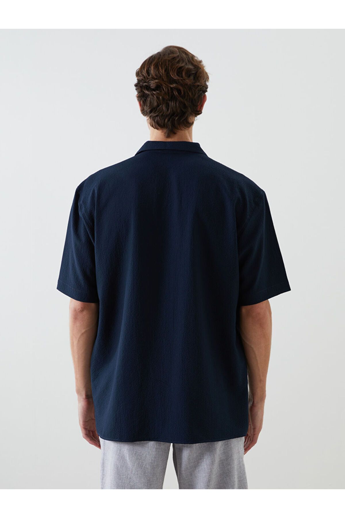 LC Waikiki-LCW Vision Regular Fit rövid ujjú férfi ing 4