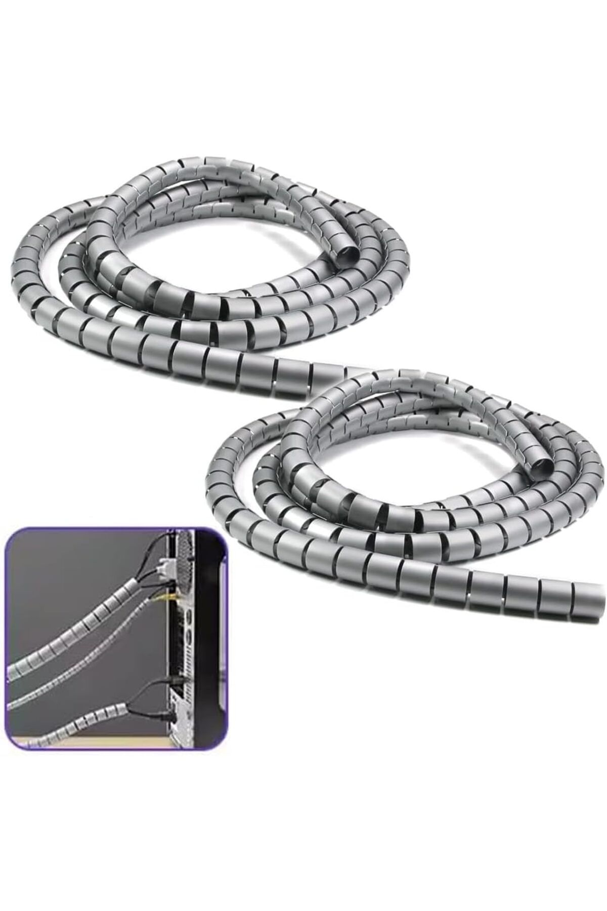 STOREMAX lvnmblya 1 mt x 16 mm Spiral Boru Kablo Kanalı Kablo Fiş Düzenleyici Toplayıcı Kordon Kablo Tut