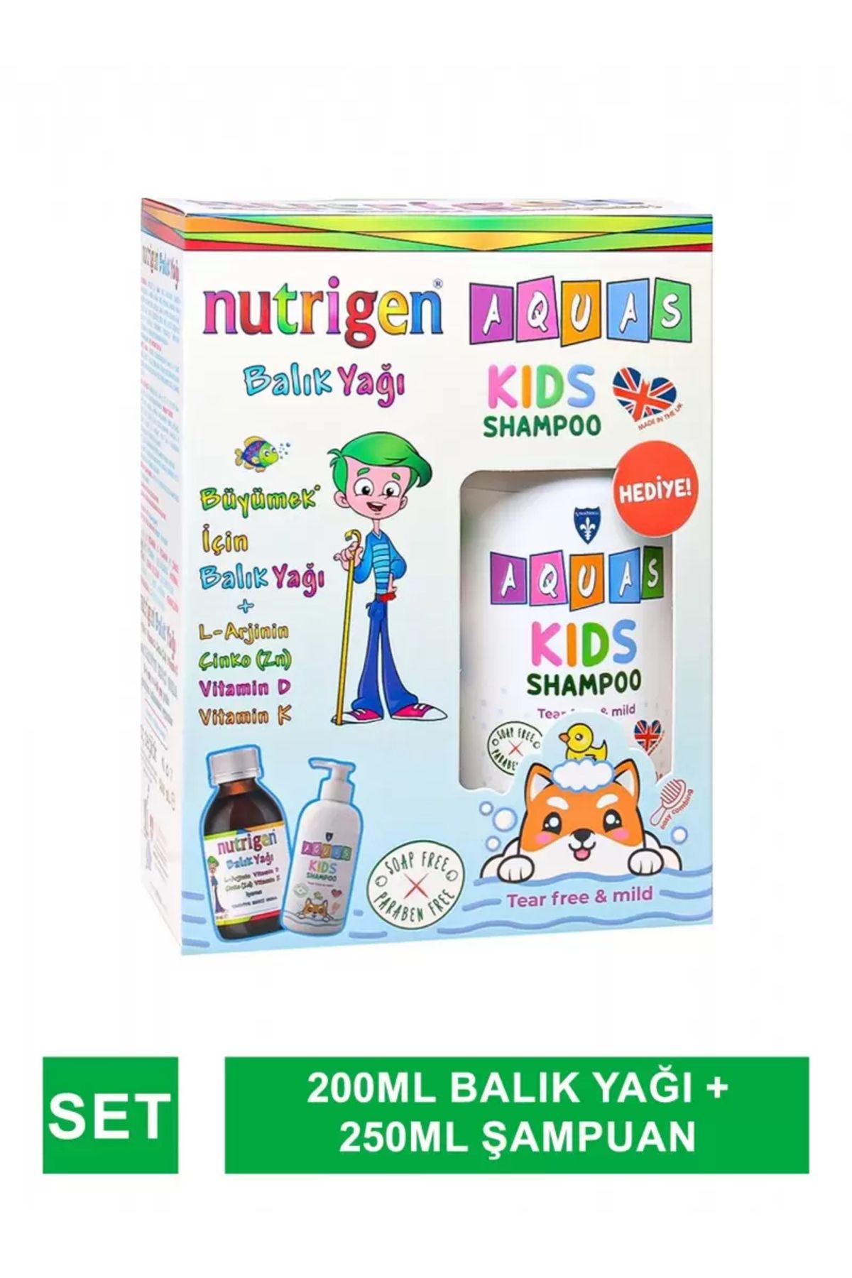 Nutrigen Balık Yağı 200 ml - Aquas Kids Şampuan Hediye