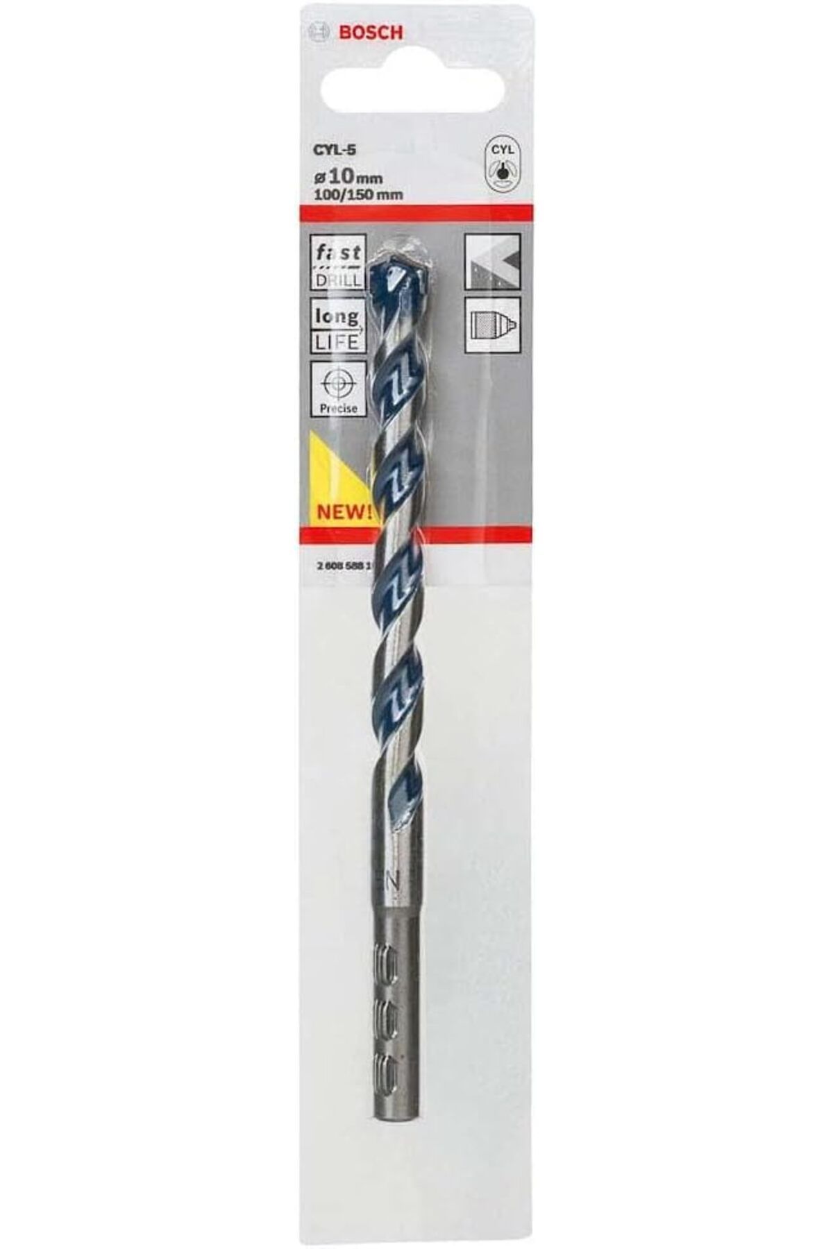 STOREMAX ysstorex Professional Accessories Cyl-5 Serısı, Blue Granıte Turbo Beton Matkap Ucu, 10*150 mm St