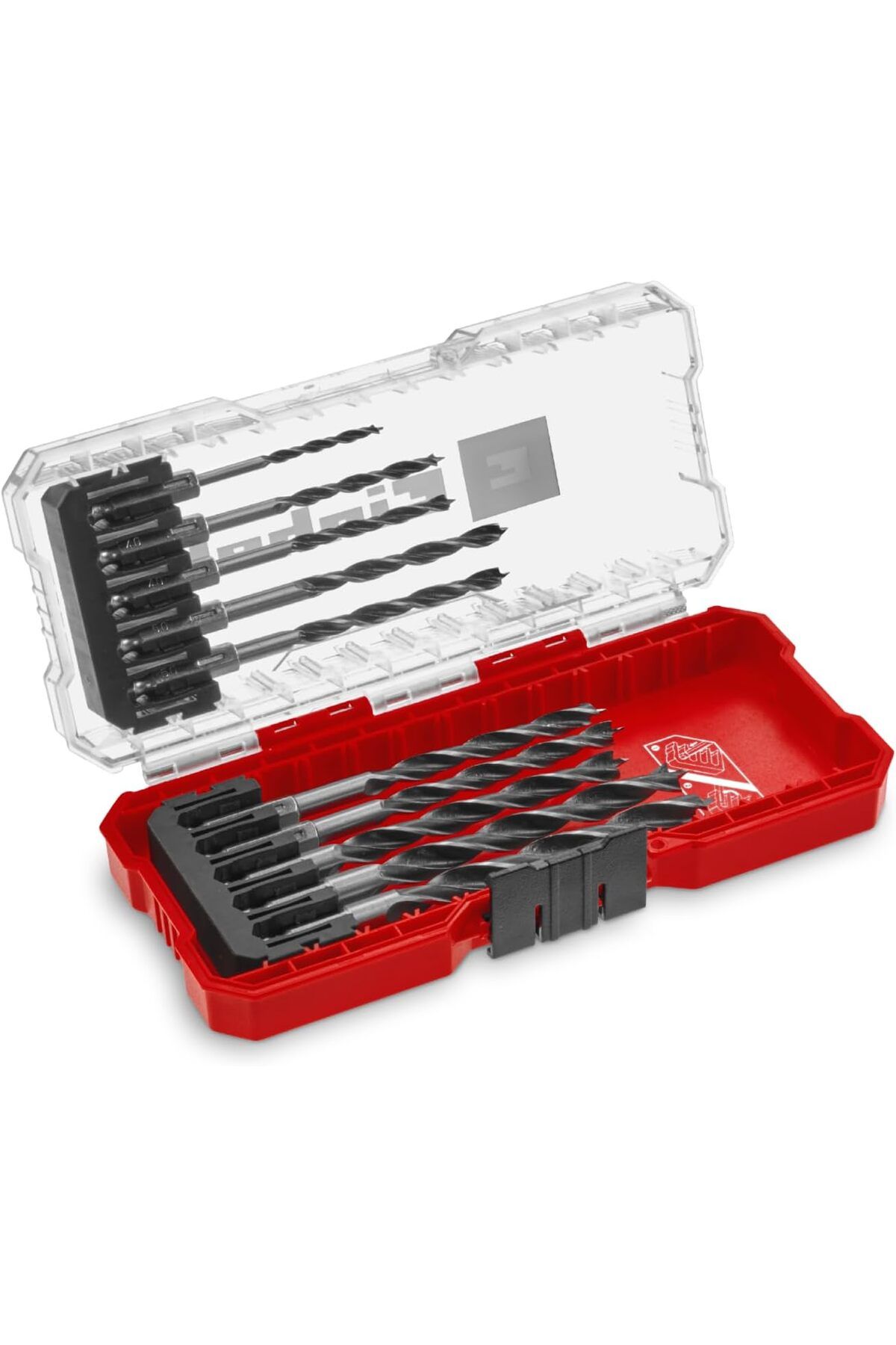 STOREMAX buystoremx Orijinal S-CASE 10 parçalı ahşap matkap ucu seti (çift spiral, haddelenmiş C45 takı