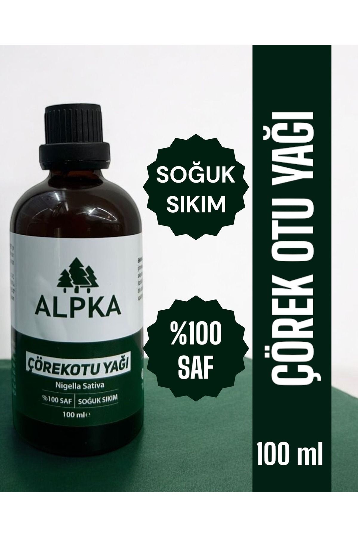 ALPKA - %100 Saf, Çörek Otu Yağı (100 Ml), Soğuk Sıkım