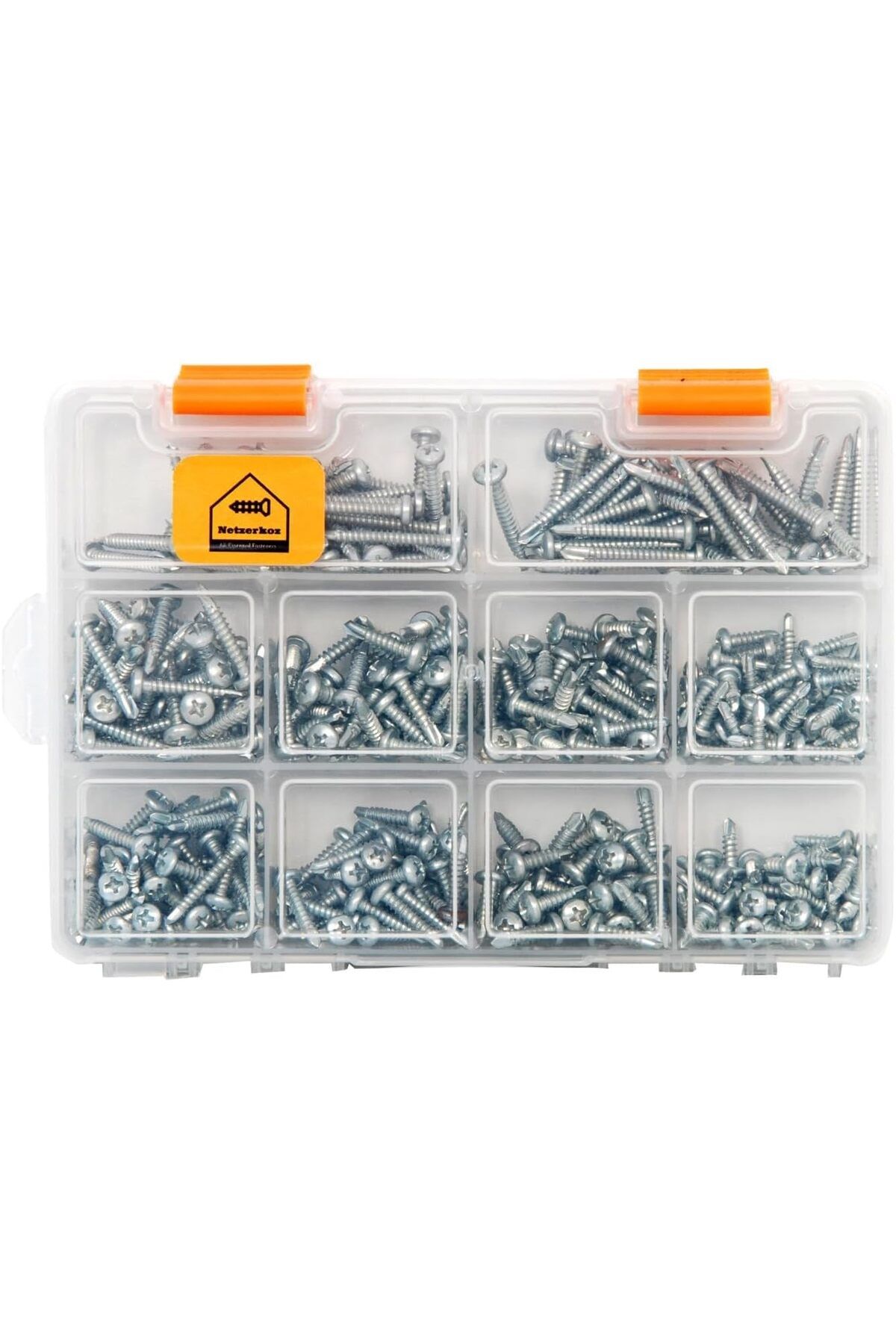 STOREMAX lbstorex All Essential Fasteners 420 Parça 10 Çeşit Yıldız Silindir Başlı Akıllı Vida Seti,