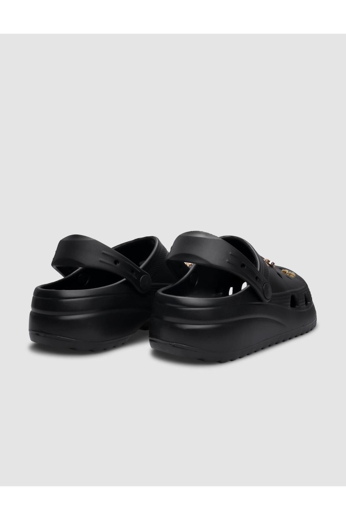 Cabani-Snx Black Stone Detailed Women's Eva Slippers 3