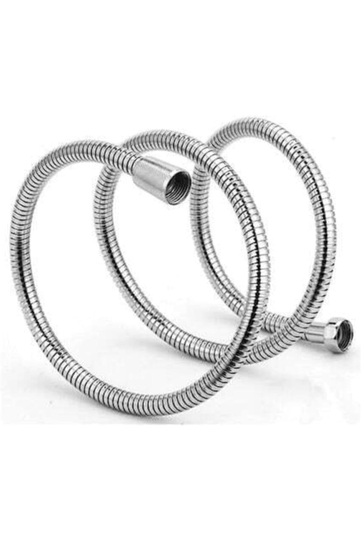 STOREMAX nffashopm Örgülü İnce Çift Kenetli Kromajlı Lüks Görünümlü Spiral - Anti-Twist Özellikli