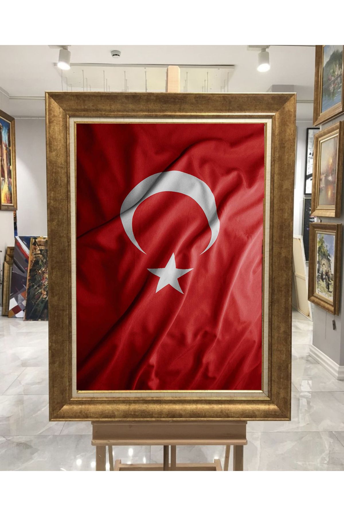 giyense ÖZEL TASARIM ÇERÇEVELİ PASPARTULU TABLO A3750