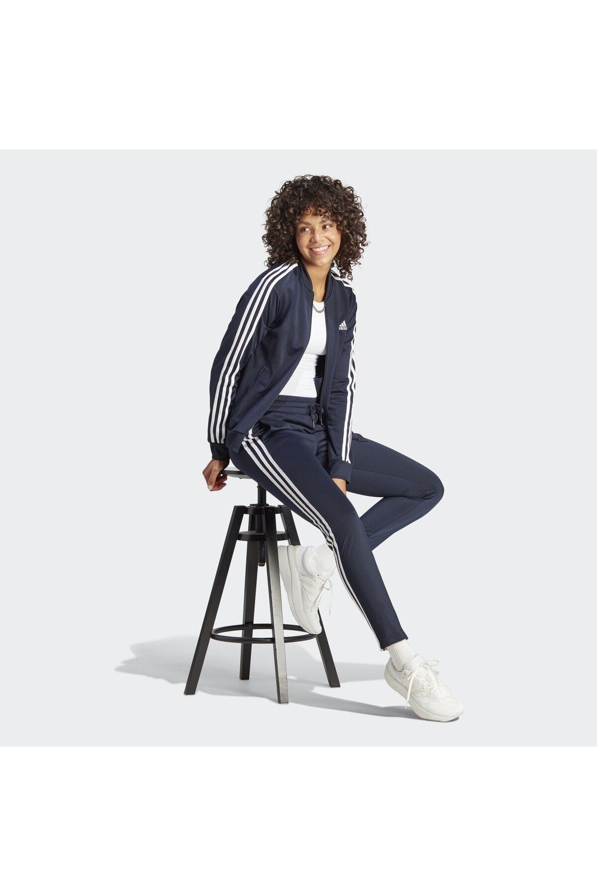 adidas-3-Striped Essentials Women's Tracksuit Set - IJ8782 6