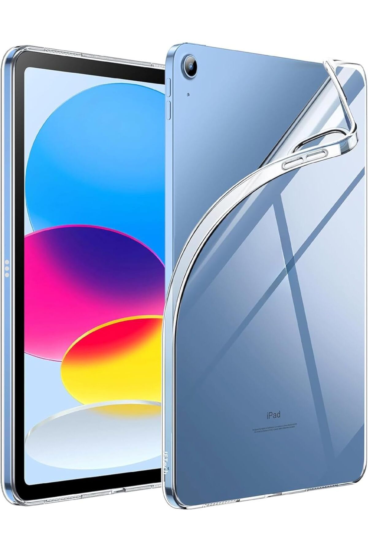 STOREMAX lbstorex iPad Air 10.9 inç/iPad 10.Nesil 10.9 inç Kılıf Şeffaf Silikon Arka Kapak Newdsng 11168