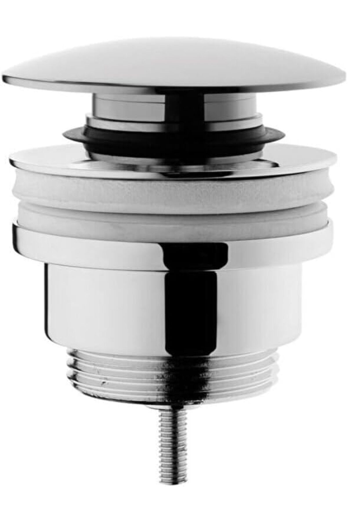 MCreative Origin A45149 Yuvarlak Lavabo Süzgeci, Universal, Basmalı, Krom