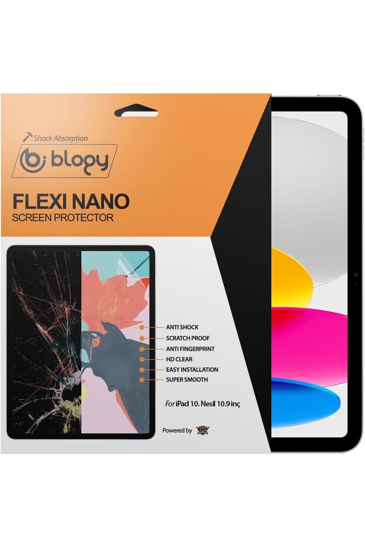 STOREMAX dliaShp iPad 10. Nesil 10.9 inç İle Uyumlu Darbe Emici Flexi Nano Ekran Koruyucu veydhop 542167