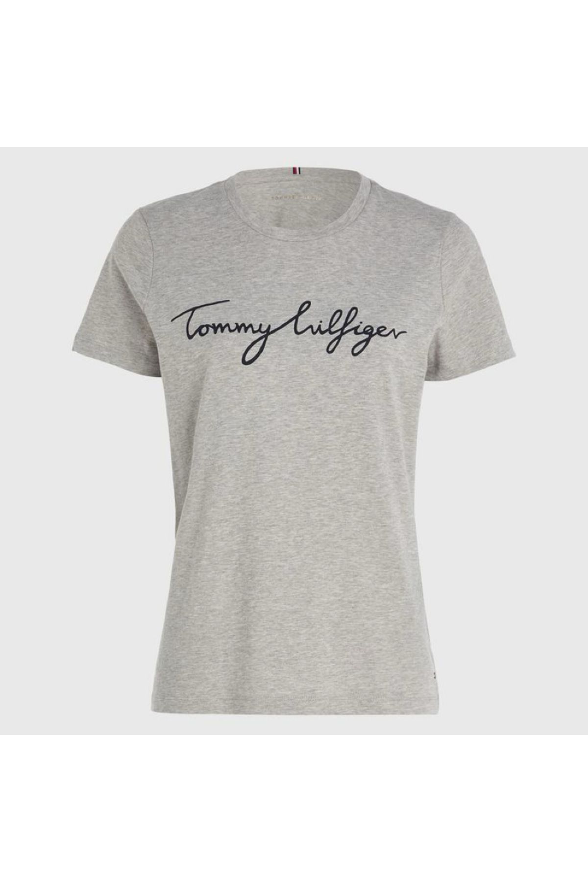 تی شرت خاکستری زنانه یقه خدمه Tommy Hilfiger