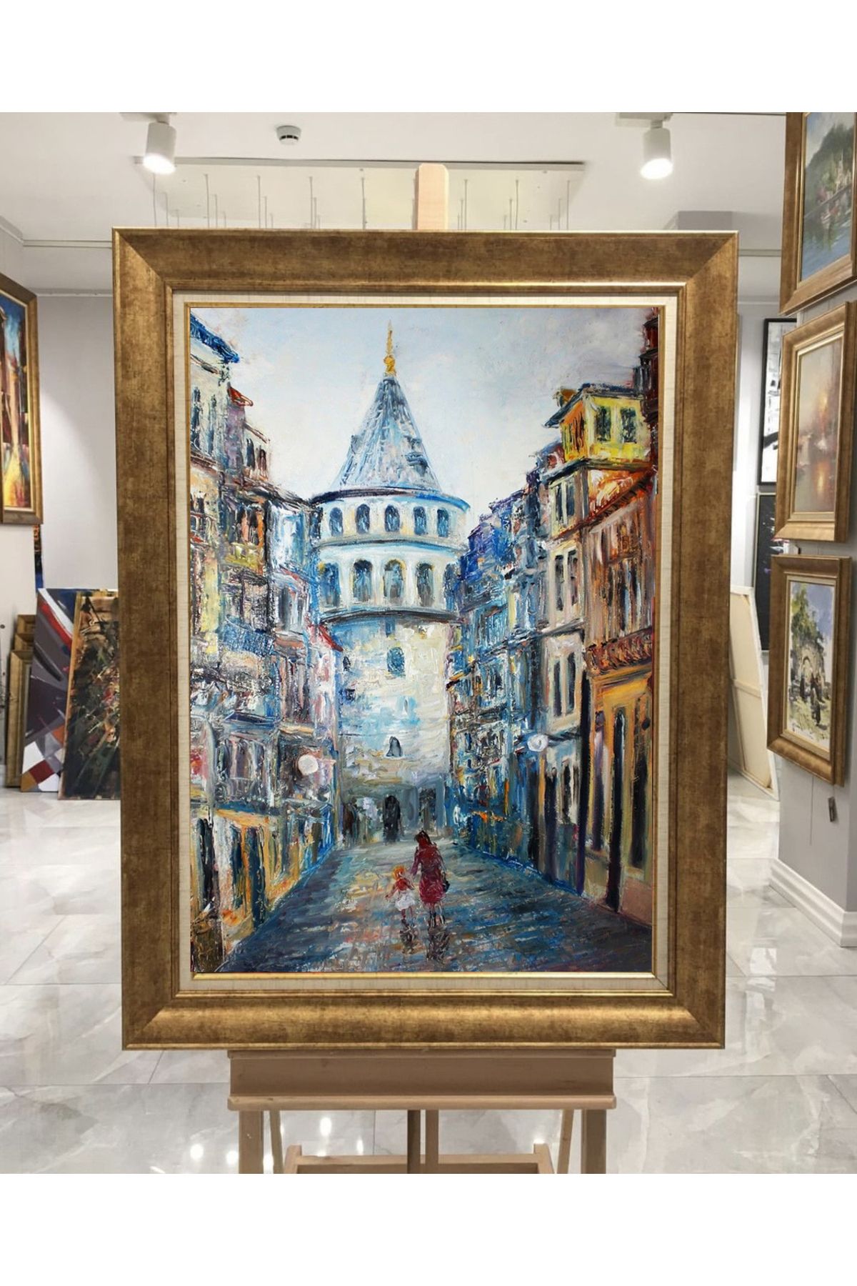 giyense ÖZEL TASARIM ÇERÇEVELİ PASPARTULU TABLO A3767