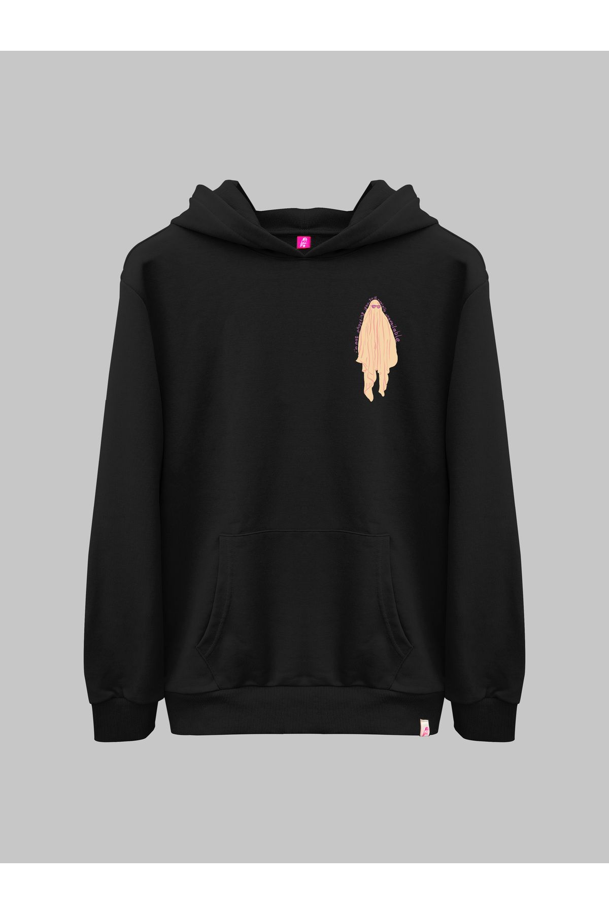 Geveze Lori Semiha Tekir, Görünmezlik Hakkı Hoodie Siyah unisex