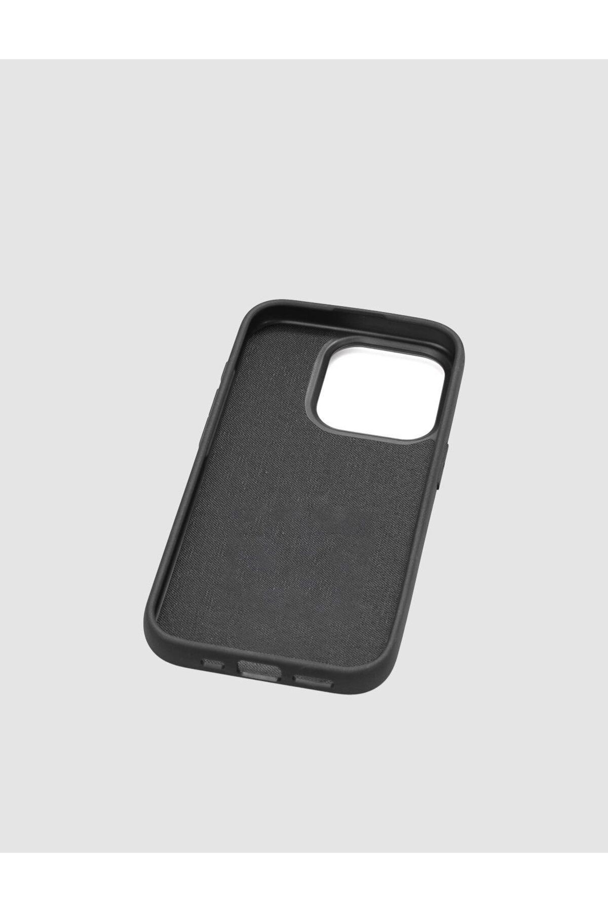 کاور و قاب مشکی مردانه زنانه سیاه آیفون چرمی اصلی 15 Pro Navy Blue یونیسکس Cabani