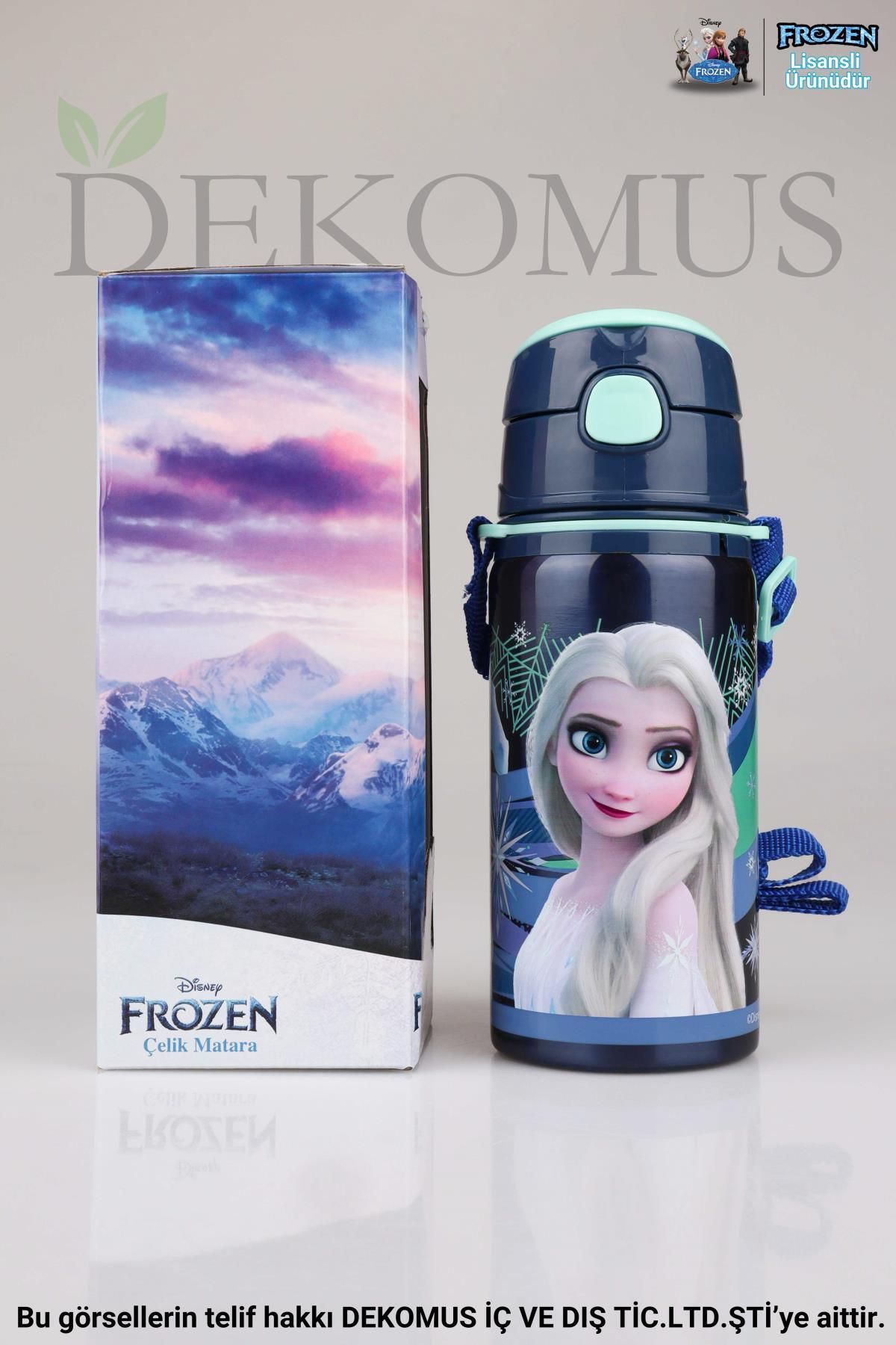 DEKOMUS İle Lisanslı Frozen Salto Hıdden Truth Çelik Matara 500 ml