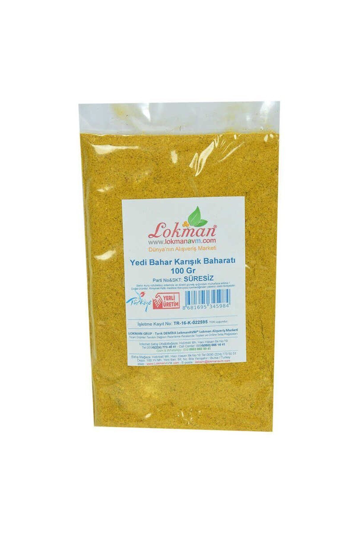 KTYRA52 Yedi Türlü Karışık Baharat 100 Gr Paket