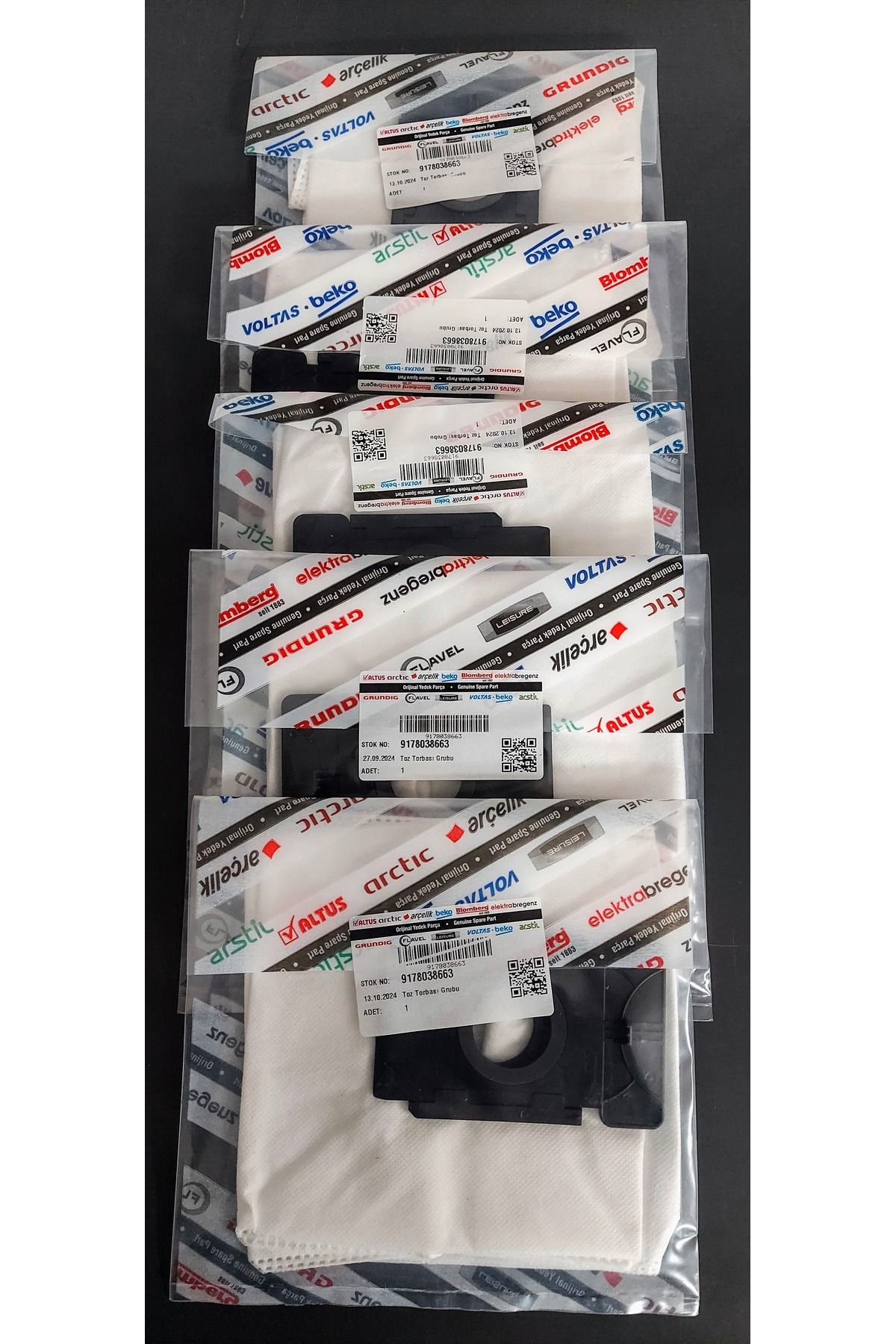 ÖZ BEYAZ EŞYA Orijinal RS/9131 , VCR/7230 , RS/8131 Robot Süpürge Toz Torbası 5 Adet Set