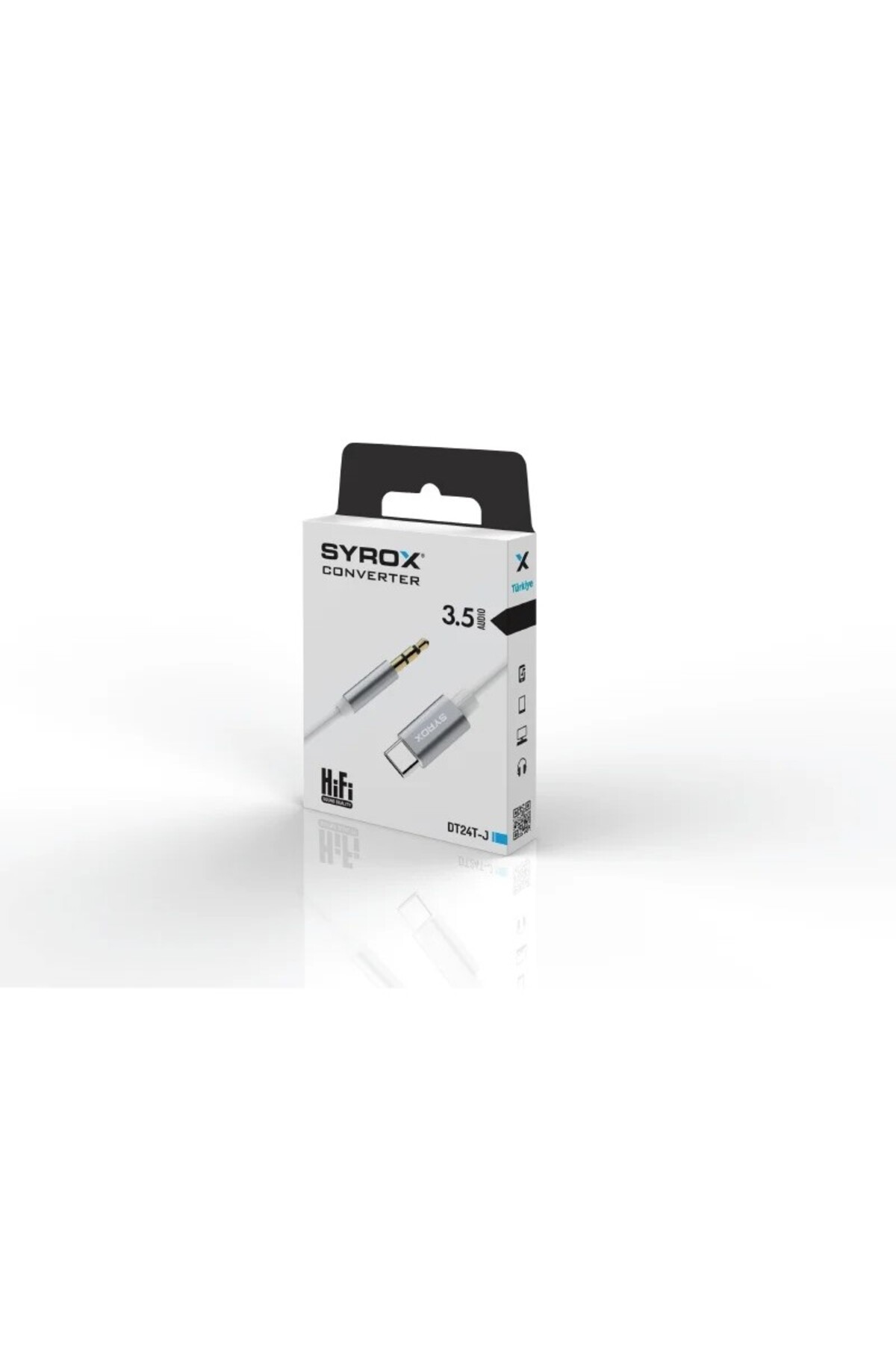 DT24T-J Type-C To Jack 3.5 mm Kulaklık Dönüştürücü Tüm Type-C Telefonlar Ile Uyumlu Aux Dönüştürücü