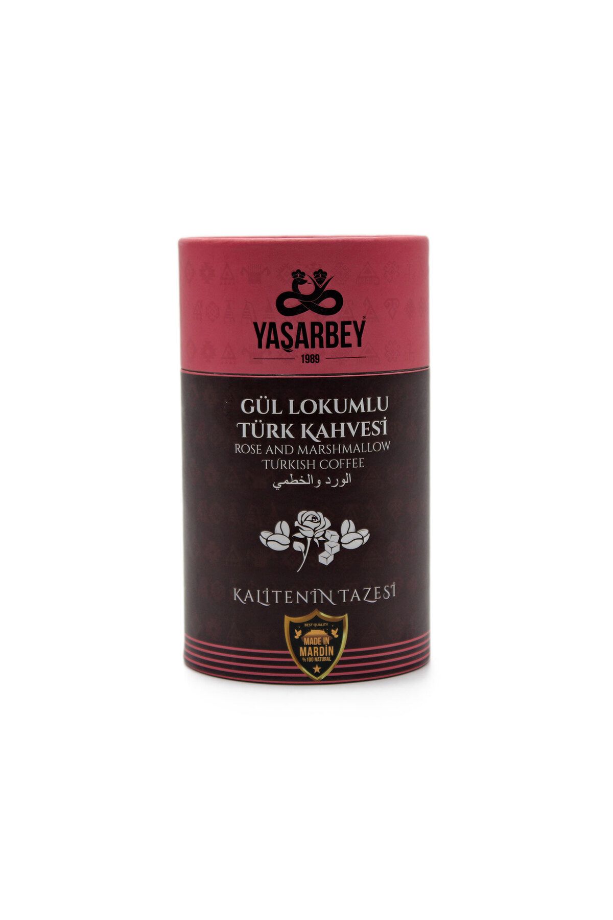 arminonline ÖZEL MARDİN KLASİK GÜL LOKUMLU TÜRK KAHVESİ 500 GR [AROMASIZ-PARÇACIKLI ÖĞÜTÜLMÜŞ]