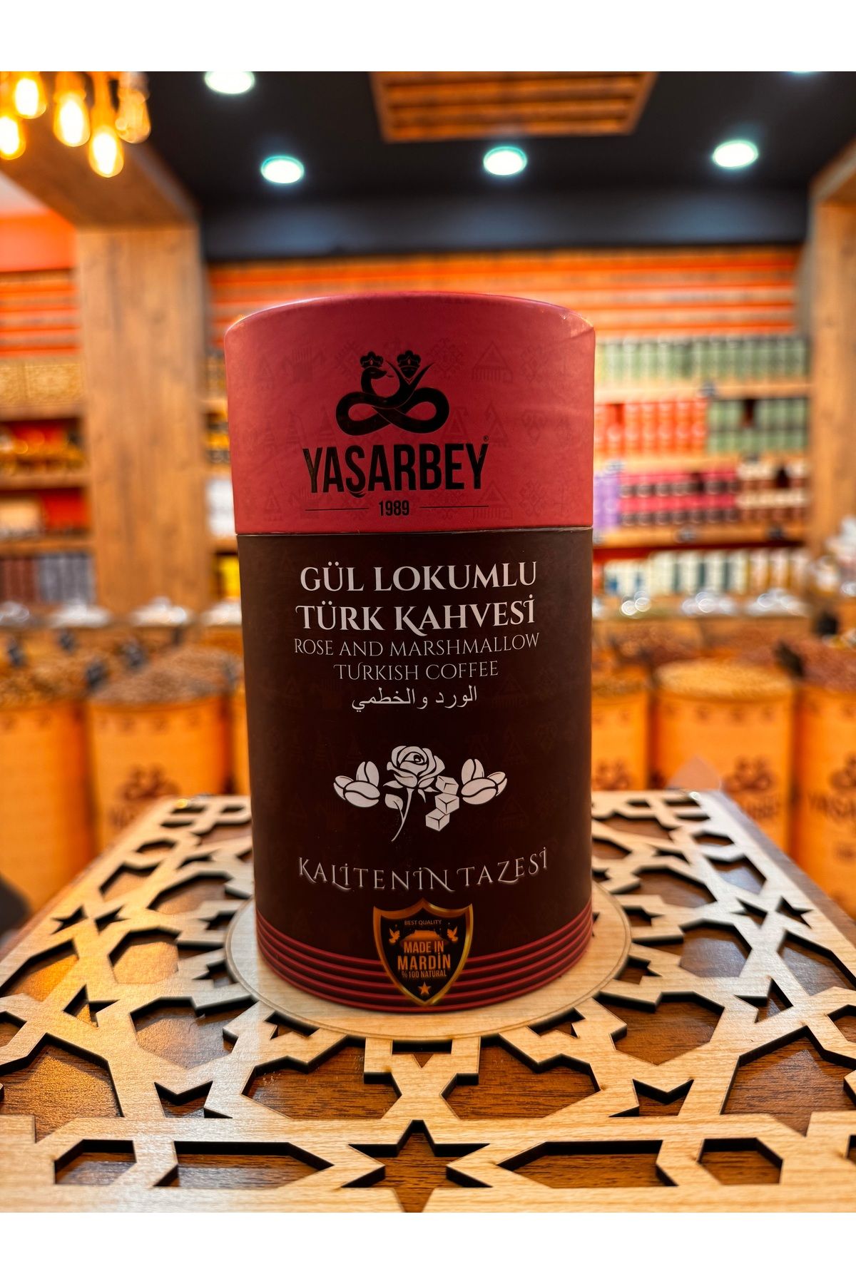 arminonline MARDİN KLASİK GÜL LOKUMLU TÜRK KAHVESİ 400 GR [AROMASIZ-PARÇACIKLI ÖĞÜTÜLMÜŞ]