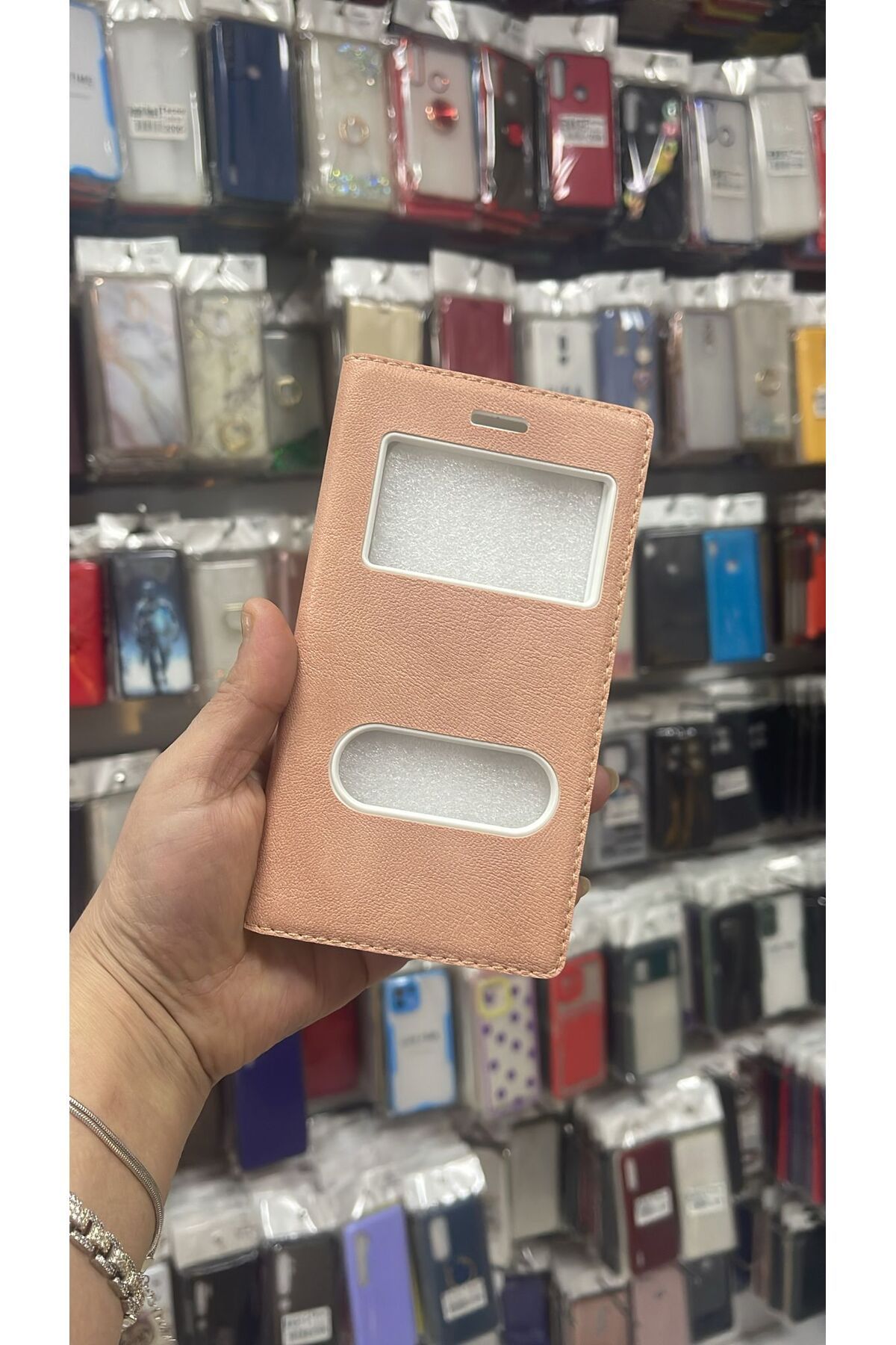TECNOTREND SONY XPERİA M4 PENCERELİ KAPAKLI KILIF