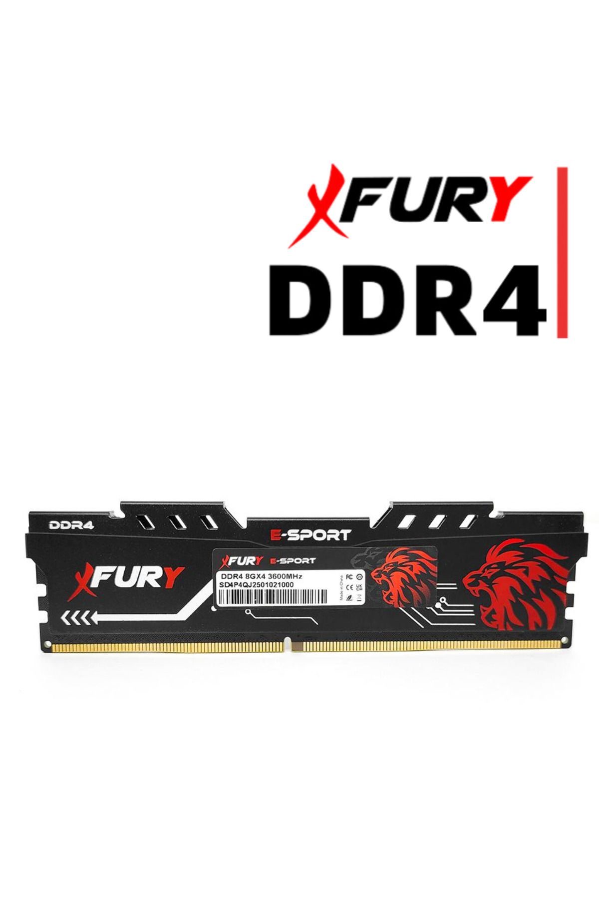 FURY-E-Sport Ddr4 16Gb 3600Mhz Cl16 Desktop Ram Memory 2X8Gb 4