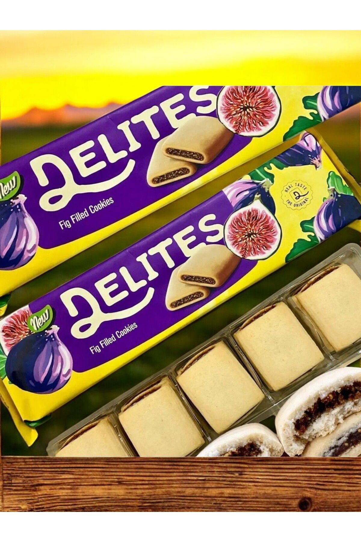 Delites 3 ADET İncirli Bisküvi 120 G