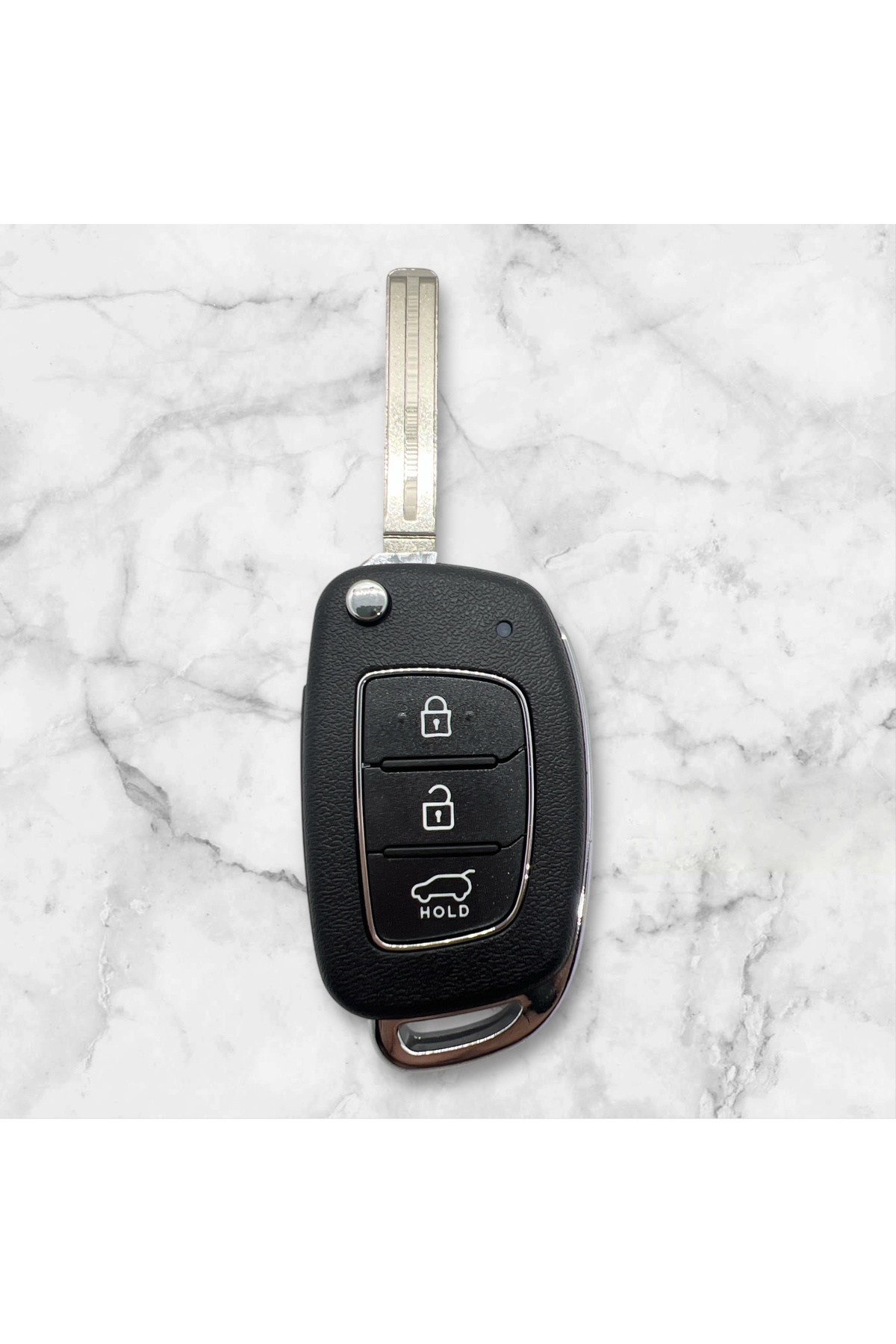Luxe Aksesuarr-3 Button Key Remote Case Compatible with Hyundai I20 Bayon - Accent - Sonata between 2019-2024 Vehicles 2
