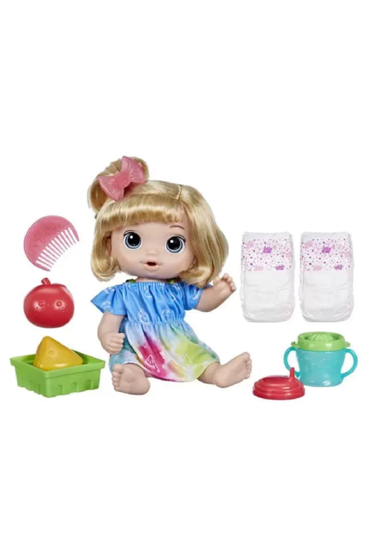 EGATOPTAN Nessiworld Baby Alive Meyve Sıkacaklı Bebek Seti F7356