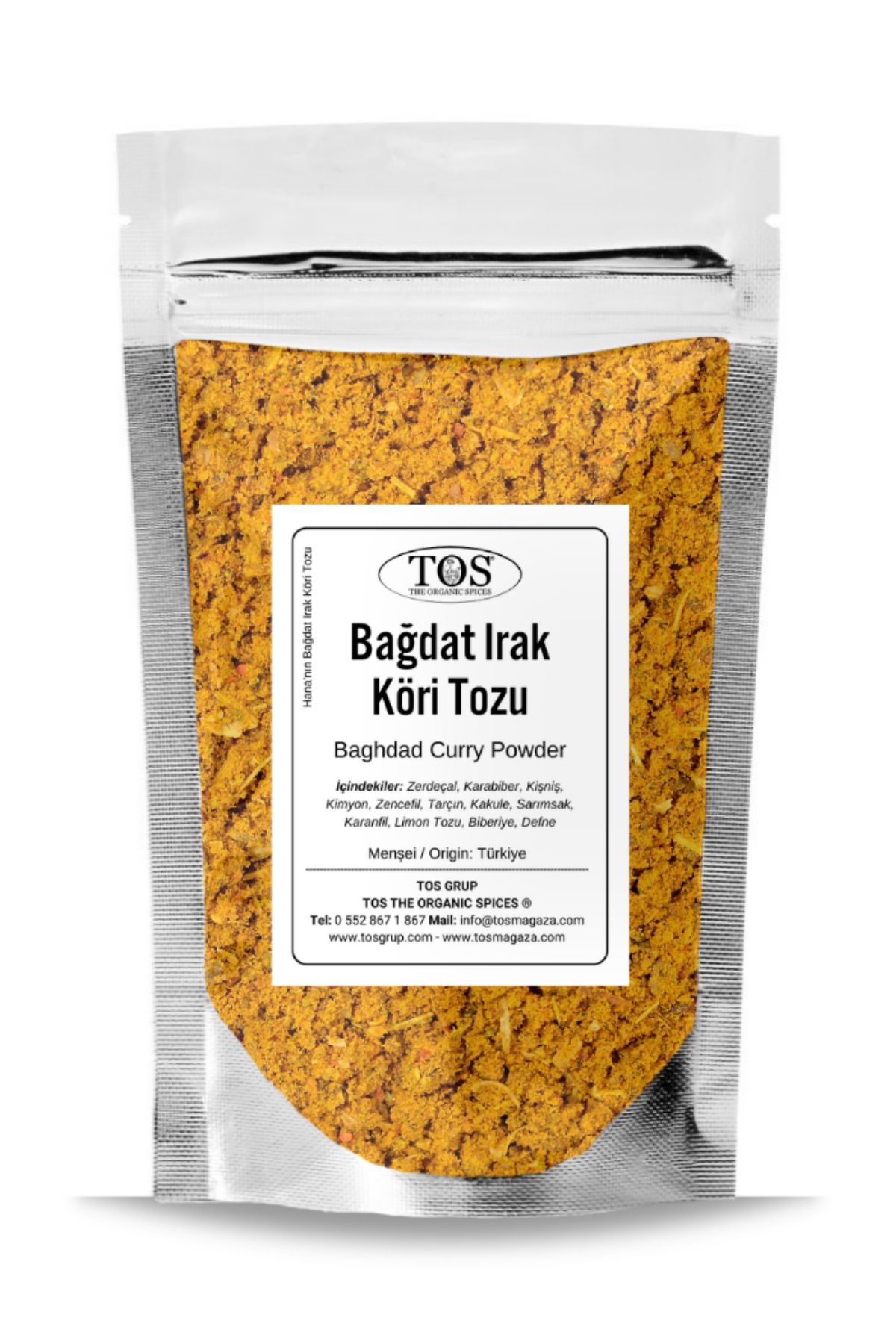 TOS The Organic Spices Hana'nın Bağdat Irak Köri Tozu 100 gr Hana's Baghdad Iraqi Curry Powder