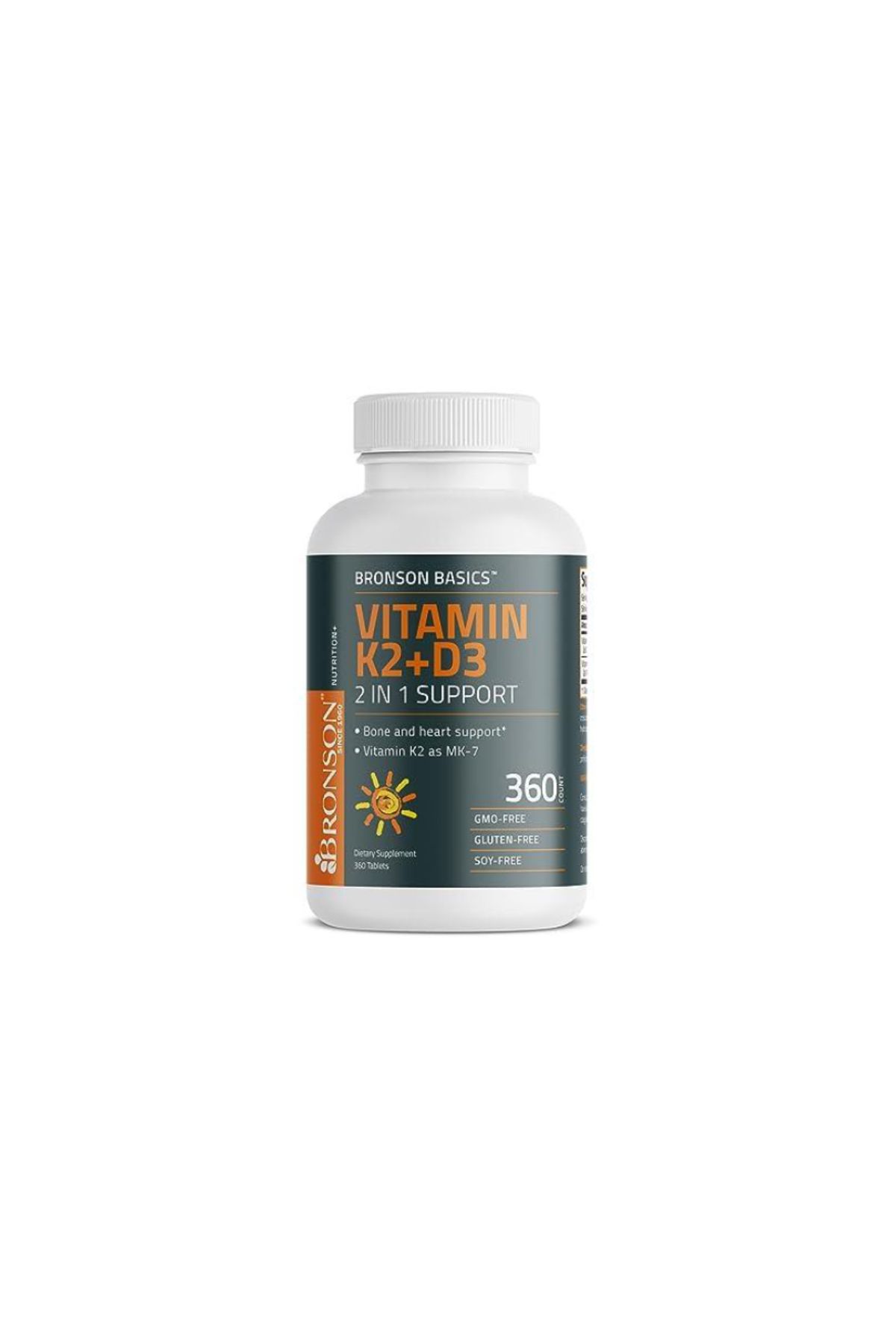 Bronson Basics Vitamin K2 D3 (125 mcg) 360 Tablet