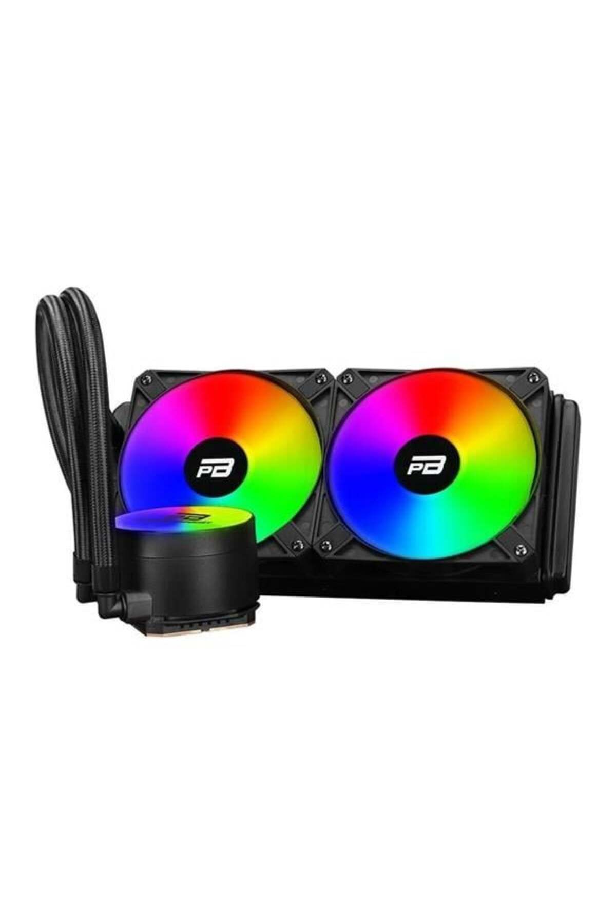 Hızlı Stok GAMEBOOSTER 240mm NOBLE Rainbow Sıvı Soğutmalı AM5-1700p İşlemci Fanı