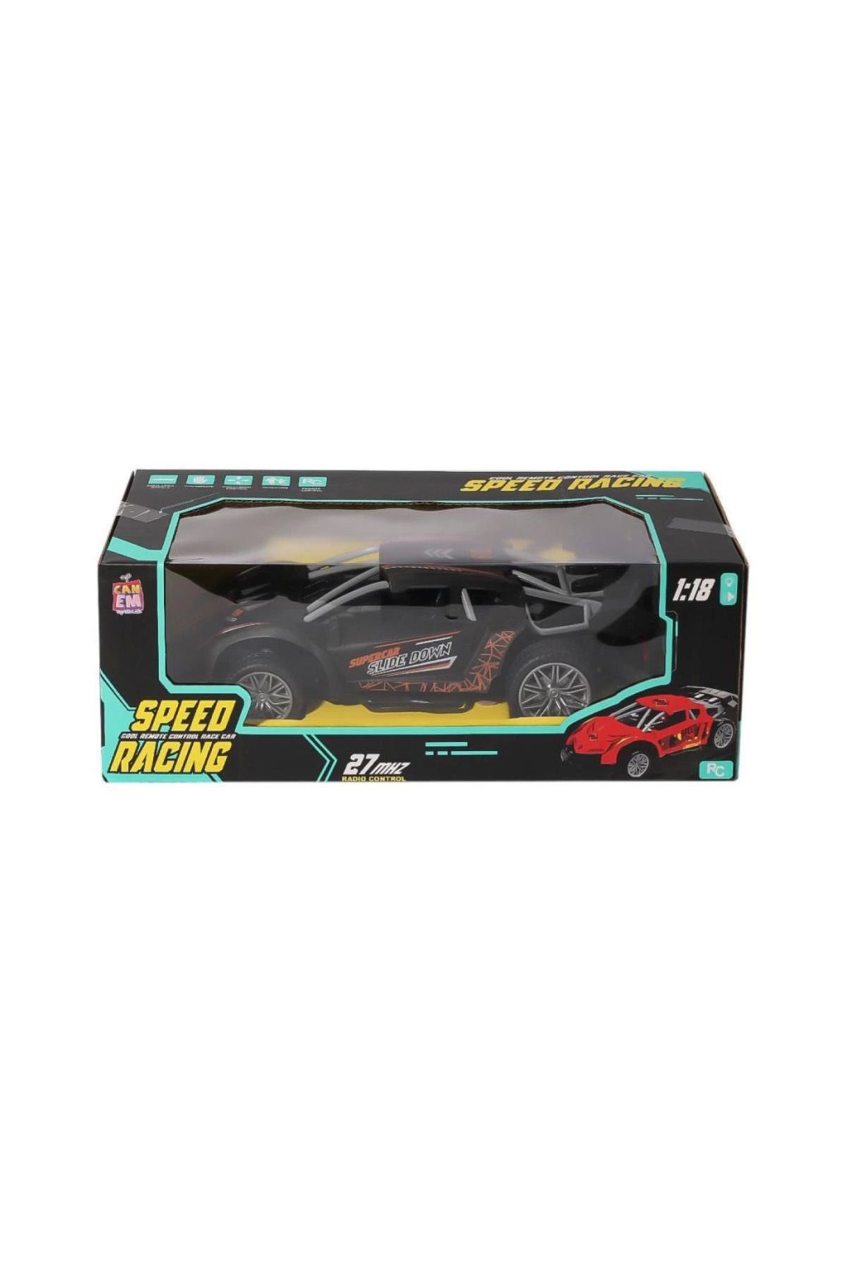 EGATOPTAN NessiWorld BY908-21B Kumandalı Şarjlı Speed Racing Araba 1:18 21 cm -Canem Oyuncak