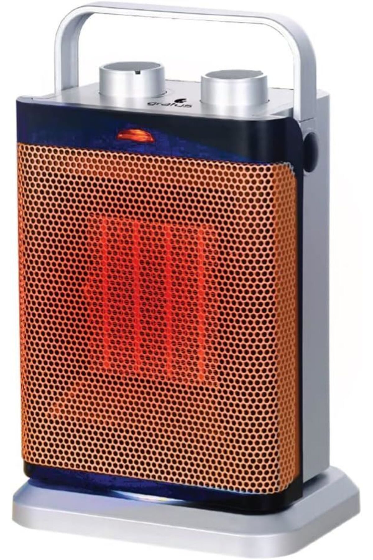 GRATUS Elektrikli PTC Fanlı Isıtıcı, 2 Isı Ayarı, Termostat Kontrolü