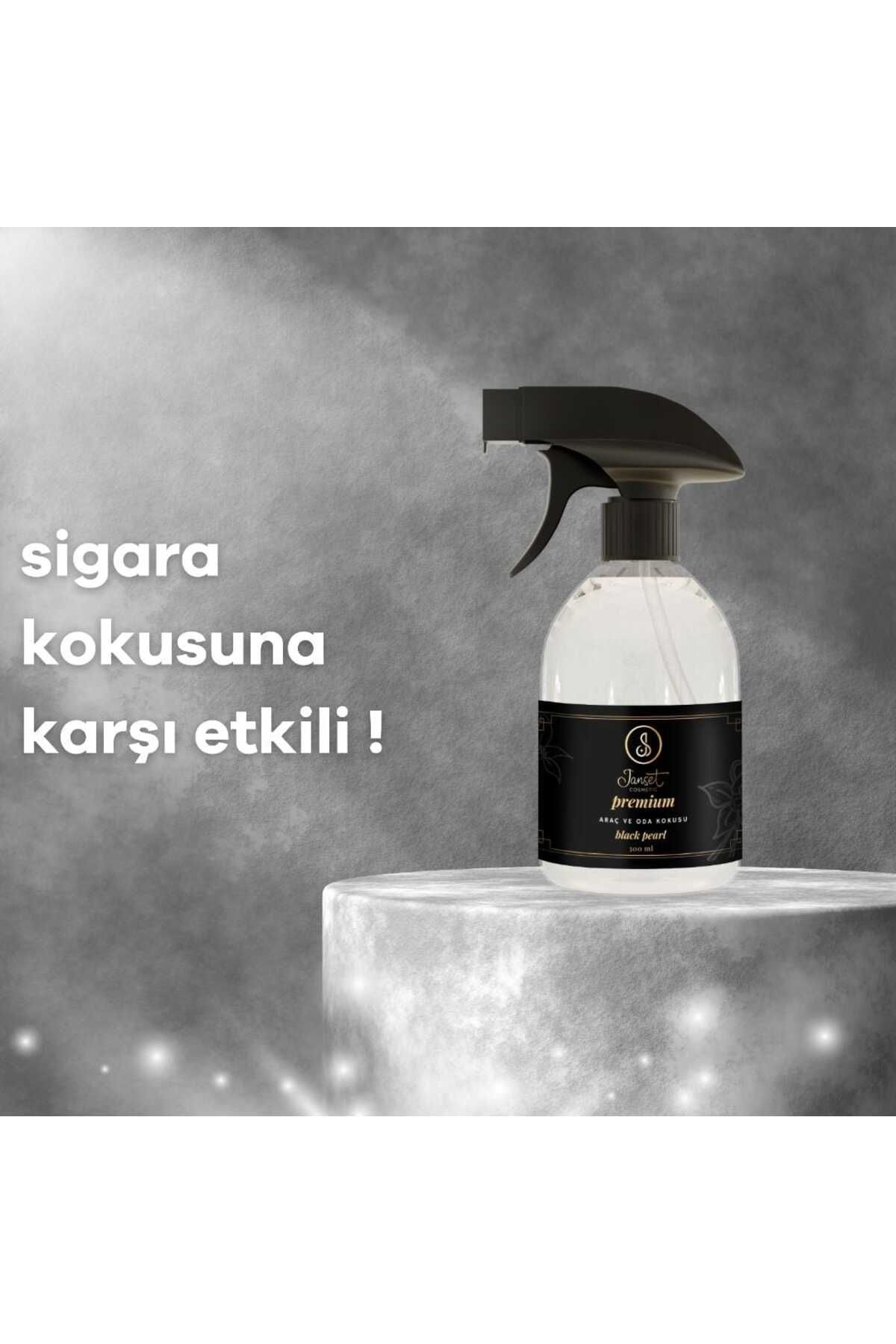 Janset Cosmetic JANSET premium anti sigara oda ve araç kokusu 300 ml Black Pearl