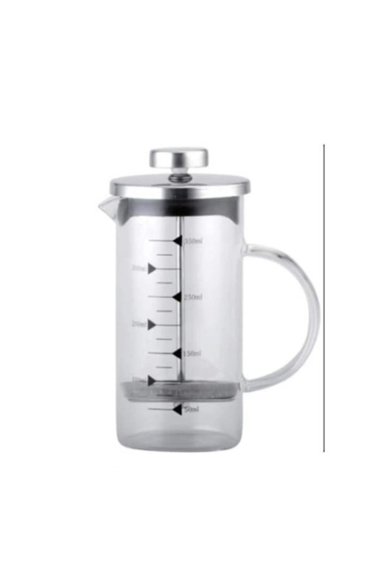 nazeninstoğu 350 Ml Cam French Press Kahve Demleme Makinesi