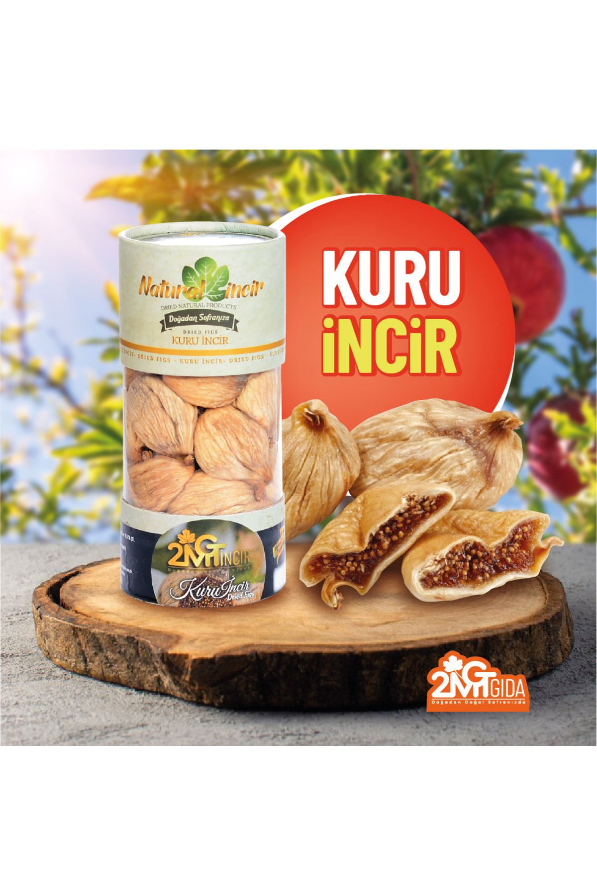 Natural Dökme Kuru İncir Silindir Jumbo Boy- 1kg