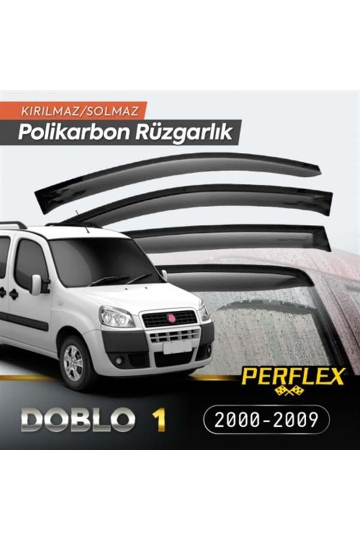 EDALKILIÇ Fiat Doblo 1 2000-2009 Cam Rüzgarlığı V2 Düz