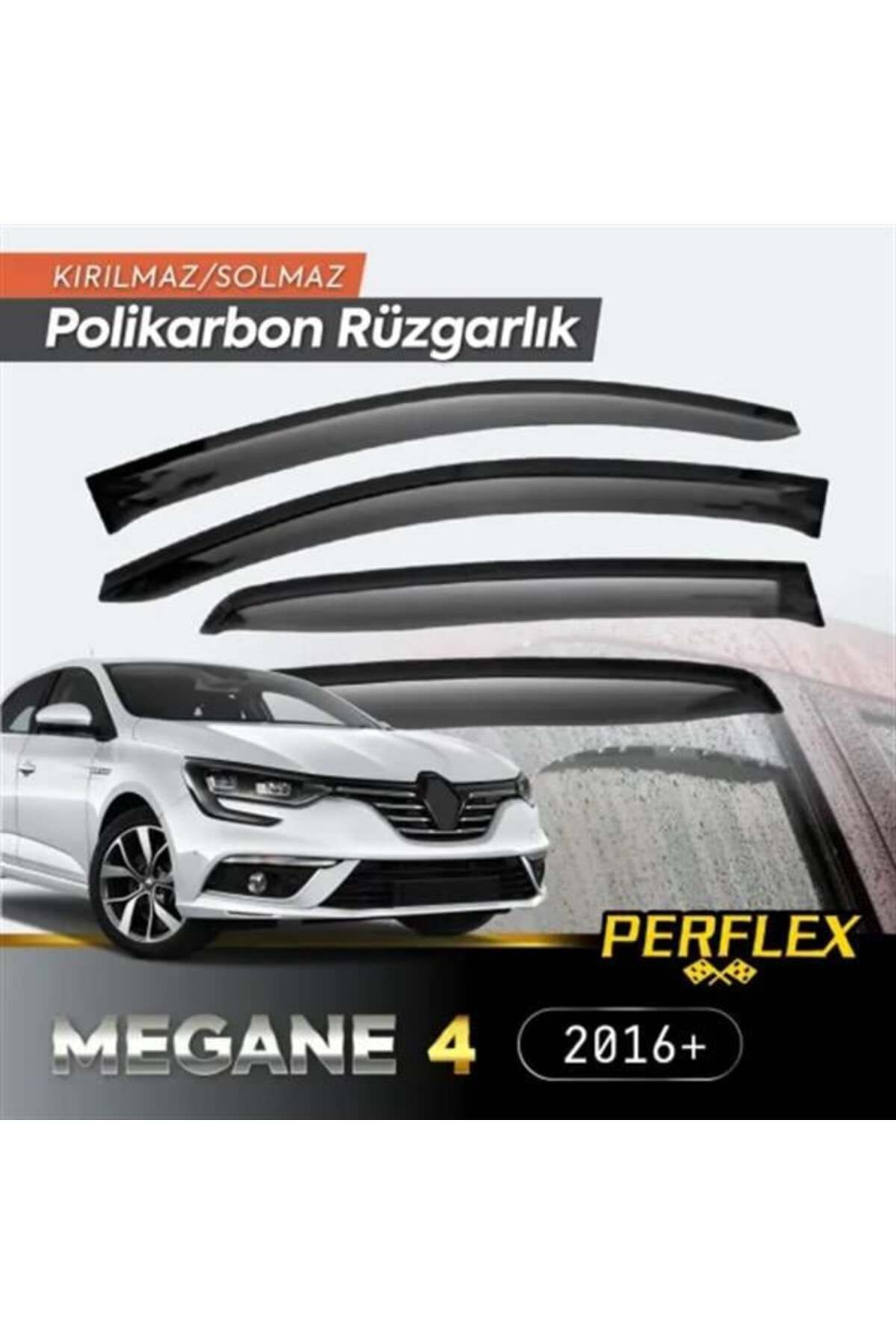 EDALKILIÇ Polikarbon Kırılmaz Rüzgarlık V2 Renault Megane 4 Sedan Avant 2016+