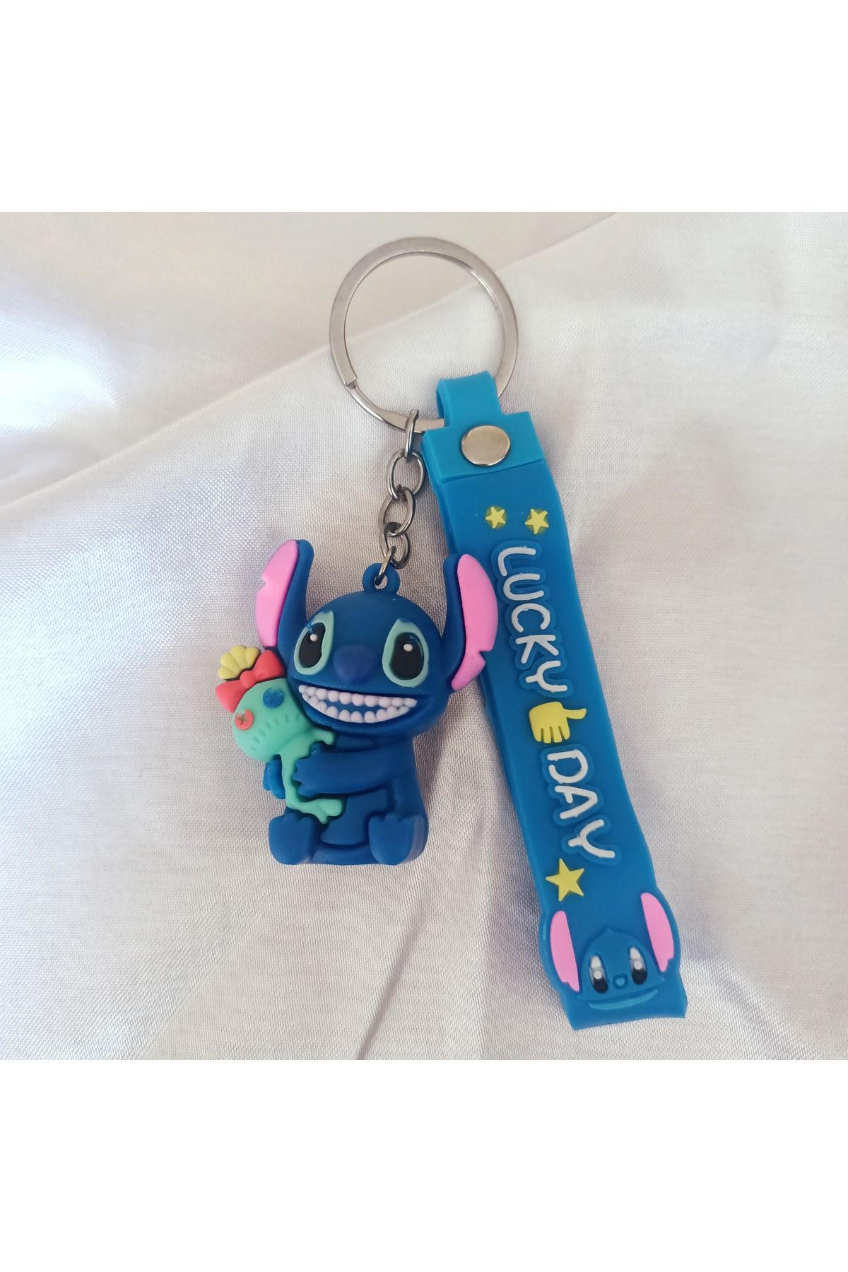 Mugs and love Stitch md3 silikon lüks anahtarlık çanta aksesuar