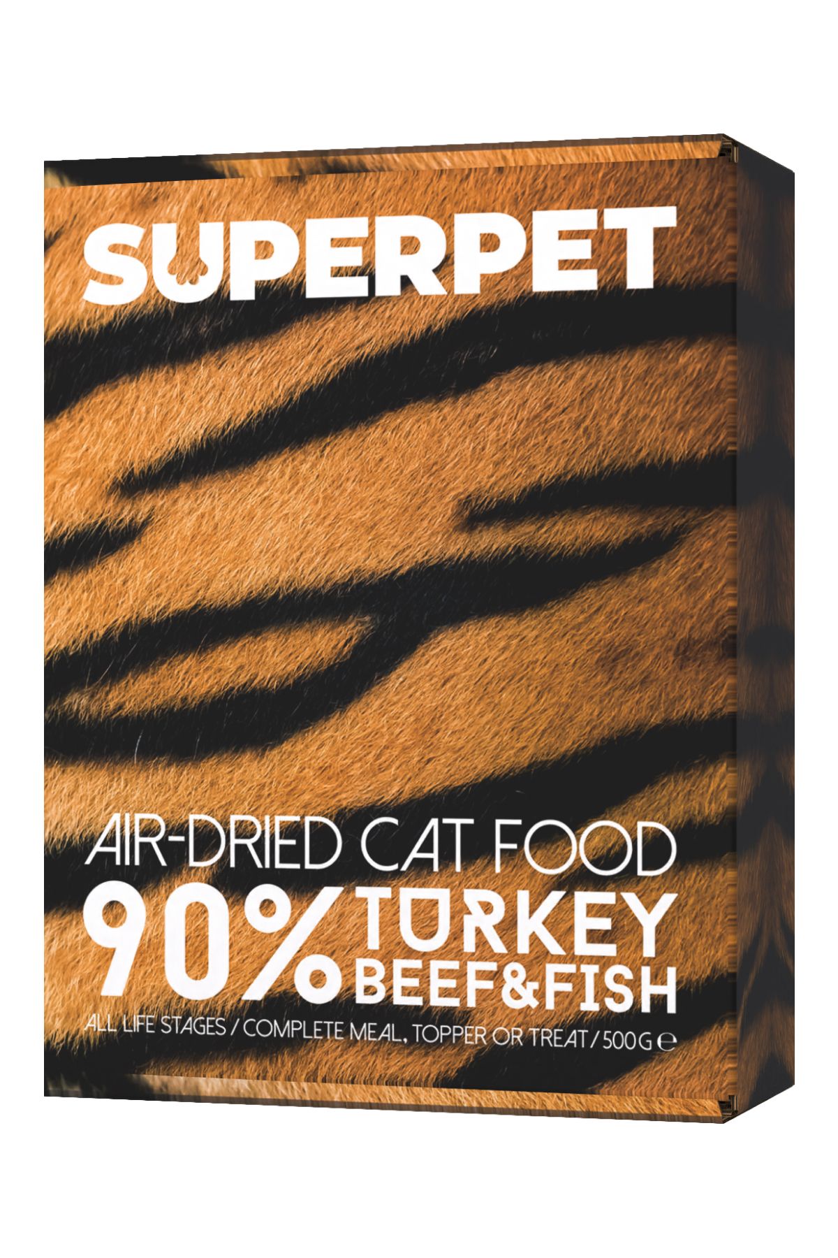 SUPERPET Hava İle Kurutulmuş Kedi Holistik Maması 500g - %90 Hindi, Dana eti ve Karadeniz balığı