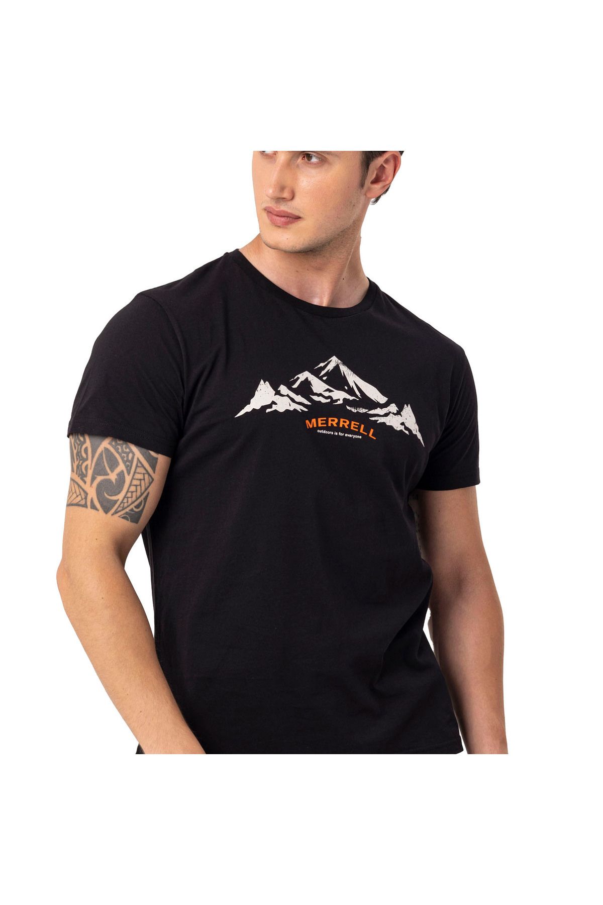 Merrell-Ανδρικό μαύρο μπλουζάκι Taurus 7