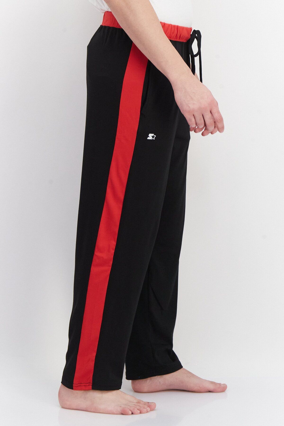 Starter-Men Brand Logo Drawstring Lounge Pants, Black 2