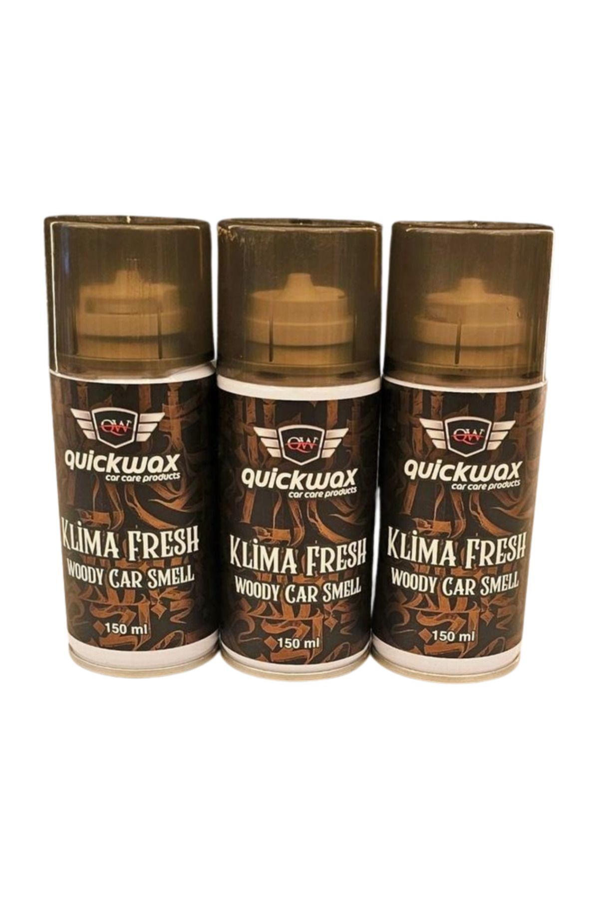 quickwax 3'LÜ KAMPANYA KLİMA KOKU GİDERİCİ WOODY CAR SMELL