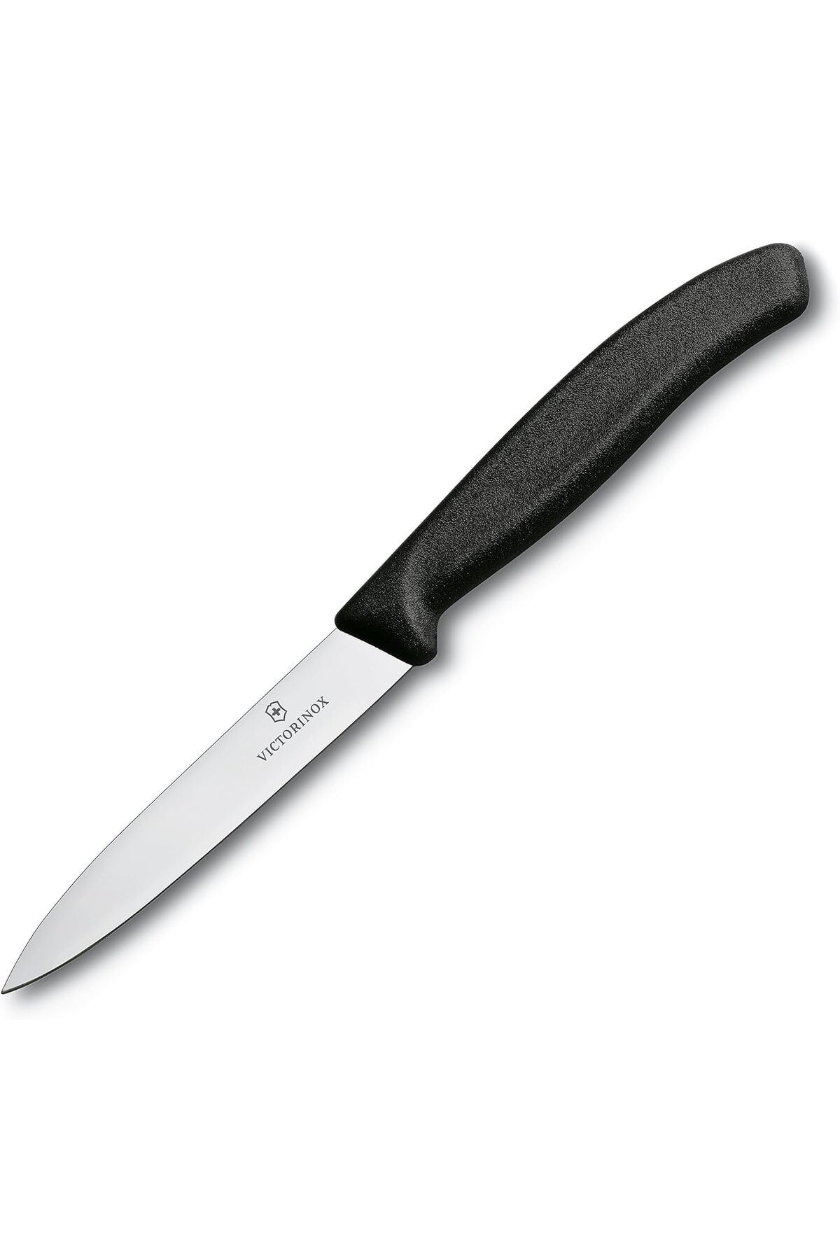 Victorinox-Swiss Classic Paring 4" Straight Blade 5/8" Width at sharp Tip in Black Handle 2