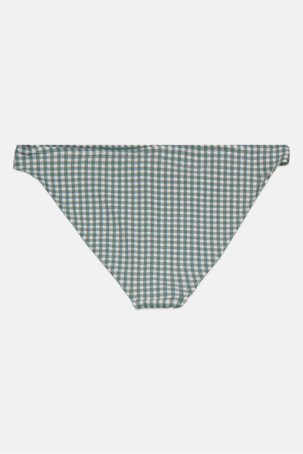 Miss Selfridge-Women Checkered Bikini Bottom, Green 2
