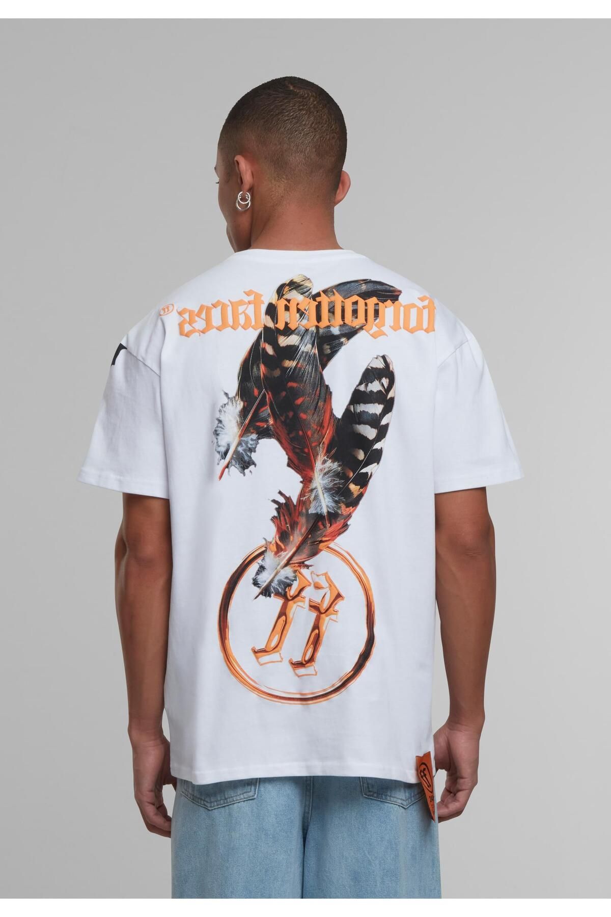 Forgotten Faces-Head On Hawk – Schweres, übergroßes T-Shirt 4