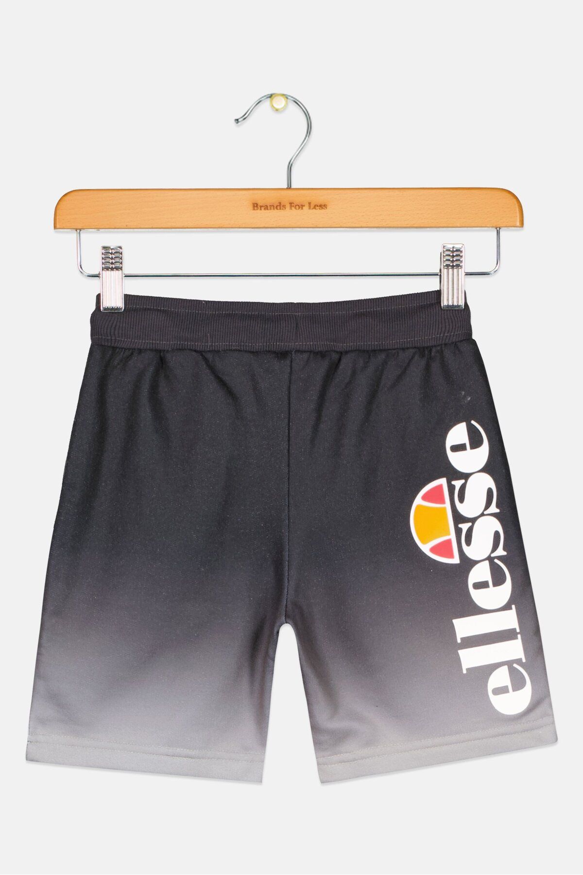 Ellesse-Kids Boy Brand Logo Shorts, Black 2