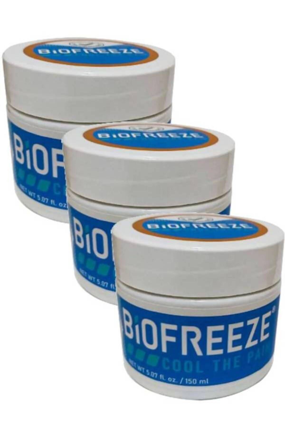 Strong Bull Store Biofreeze Cool The Pain Cream 150 ml Sırt Bel Diz Dirsek Teskin Edici Masaj Kremi x 3 ad.